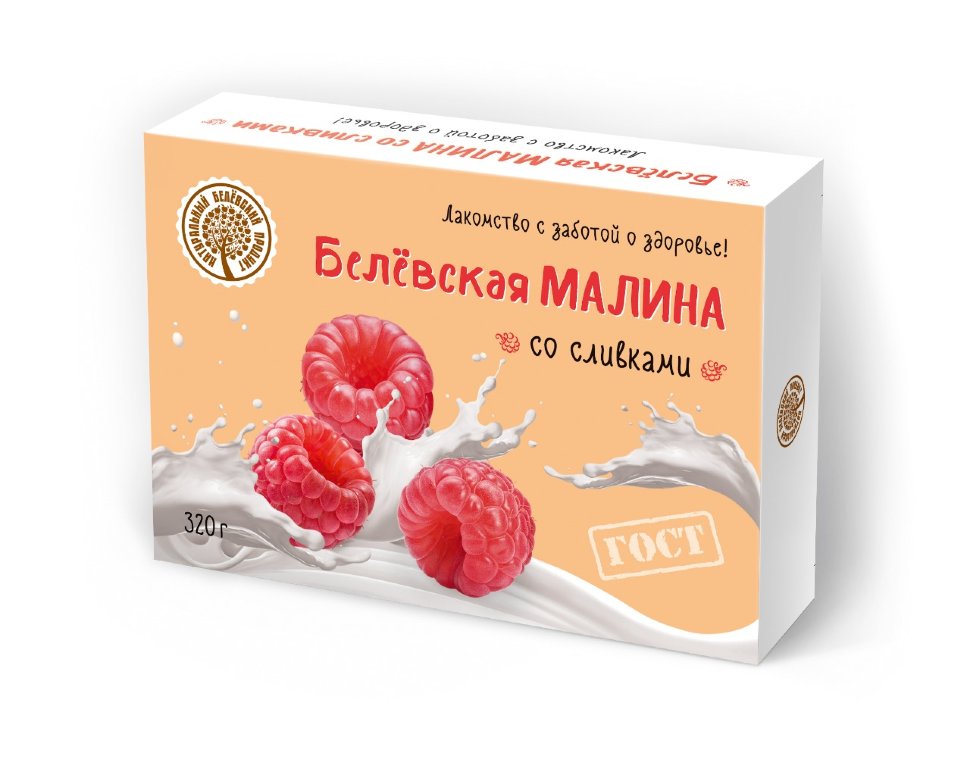  Малина со сливками Белёвская, 320г   в Нягани